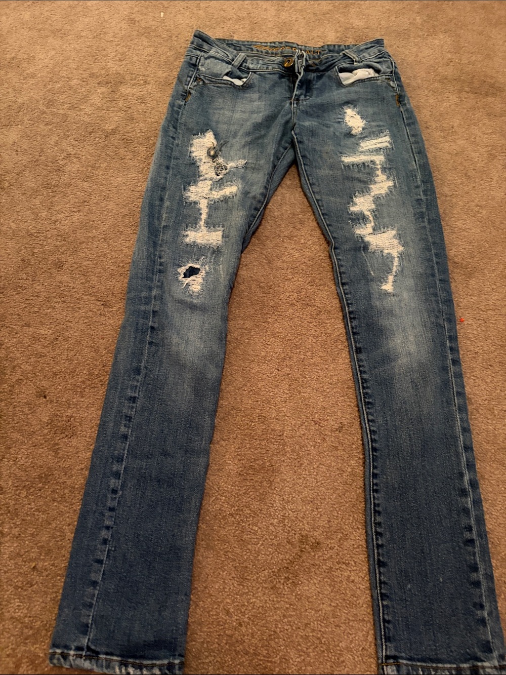 Blue Asphalt Junior's Ripped Jeans